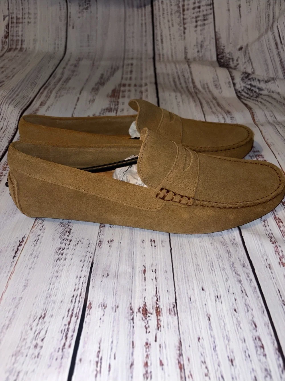 Gordon Rush Men's Suede Loafers in Tan Brown Size 9 NWOT